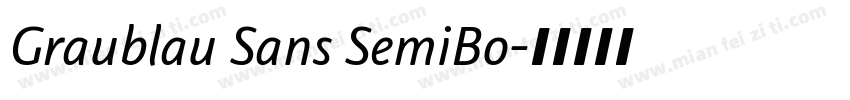 Graublau Sans SemiBo字体转换